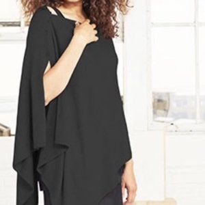 Ruby Ribbon Luxe Shawl XXL in Black